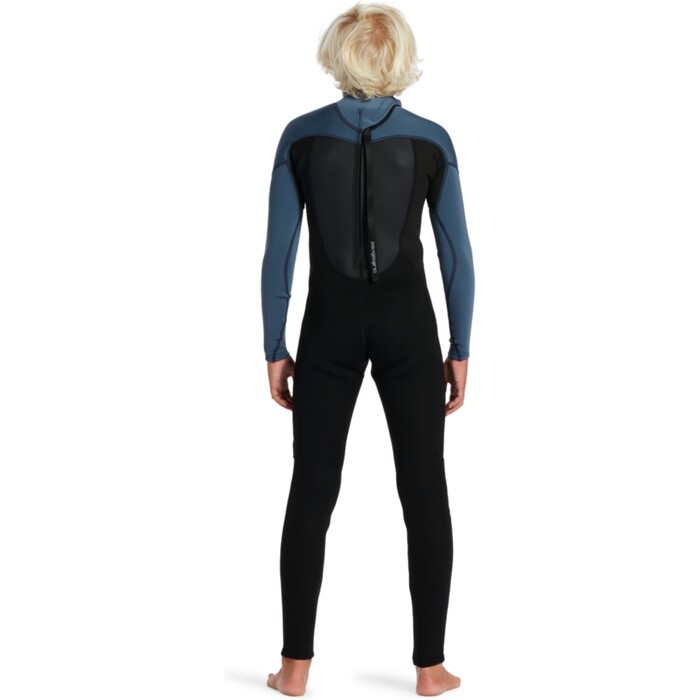 2024 Quiksilver Boys Prologue 3/2mm Back Zip Flatlock Wetsuit EQBW103121 - Black / Bering